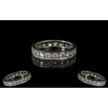 Ladies Platinum Diamond Set Full Eternity Ring Consists Of 21 Round Brilliant Cut Diamonds Of