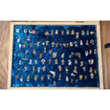 Collection of Approx. 90 Enamel Robertson's Pin Badges, all various designs and ages.