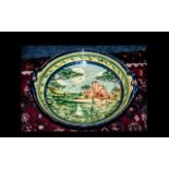 Large French Handpainted Bowl by Barocca Valbonne, France, Fairmain.