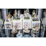 Leonardo Collection Figurines, four boxed comprising 'Forest Friends', 'The Hungry Gardener', '