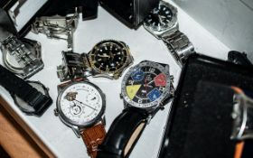 Collection of Gents Watches, Various Shapes, Brands and Sizes.