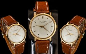 International Watch Co. Superb 18ct Gold Mechanical Gents Wrist Watch. Hallmarked for 750.