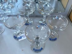 Collection of Six Vintage Babycham Glasses, all in good condition,