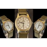 Roamer Rotopower Gent's Gold Plated 21 Jewels Incabloc Mechanical Wind Wrist Watch,