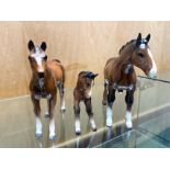 ( 2 ) Beswick Horses + 1 Other Foal (restored and broken leg) ( 3 ) In Total.