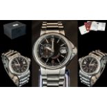 Oris Unisex Swiss Made Stainless Steel Small Seconds Chronometer Wrist Watch. Ref. No.