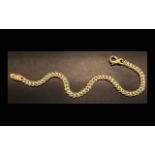 18ct Gold Good Quality Solid Triple Link Bracelet, stamped 750 - 18ct. Good design and clasp. Length