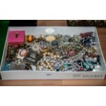 Quantity of Costume Jewellery, including brooches, earrings, necklaces, beads, pendants, bracelets,