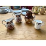 A Small Collection of Pottery to include Doulton Lambeth jug, Shelley Milk jug and two Royal