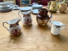 A Small Collection of Pottery to include Doulton Lambeth jug, Shelley Milk jug and two Royal