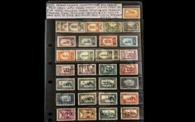 Stamps Interest French colonies collection on 6 full hagners from 1890's upto 1930's mainly u/mint,