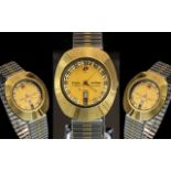 Rado 21 Jewels - Retro Dia-Star-Automatic Diamond Set Wrist Watch with Day / Date Display.