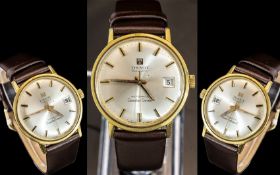 Tissot Visodate Automatic Seastar Seven Gents 18ct Gold Plated Wrist Watch circa 1960's movement