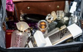 Collection of Decorative Empty Perfume Bottles, including Givenchy, Chanel, YSL, Kenzo,