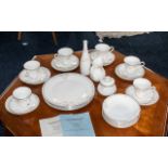 Small Collection of Royal Doulton 'Twilight Rose', comprising a vase, six plates, six dishes,