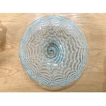 A Large & Impressive Waterford Crystal Glass Bowl, rare spider web pattern,