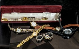 Collection of Ladies Watches, Various Makes & Sizes. Includes Citizen, Rotary etc. A/F Condition.