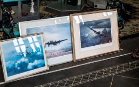 Collection of Three Wartime Aircraft Prints, including 'Lancaster' by Robert Taylor,