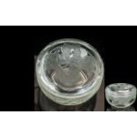 Lalique Dressing Table Jar And Cover Stamped Lalique Depose, Trademark Coty France.