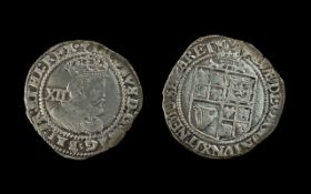 A Silver Post Medieval Shilling of James 1st AD 1603 - 1625 Dating to 1613. Excellent Grade.