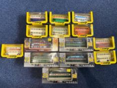 A Collection Of Corgi Boxed Cars to include, 5 Blackpool Balloon Trams numbers; 43501, 43502, 43503,