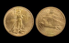 United States of America 20 Dollars Gold Coin ( Eagle ) Dated 1923. Weight 33.4 grams.