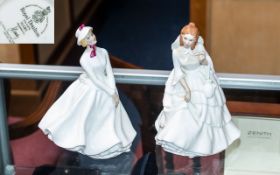 Royal Doulton Figures (2) - Barbara H.N 2962, Mary H.N 2374 A/F.