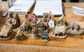 Collection of Small Lilliput Lane Cottages, unboxed, including Eriskay Croft, Patterdale Post