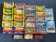 A Collection of Model Buses to include, K-15 Super Kings, Dinky Die Cast Routemaster bus,
