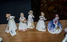 Collection of Miniature Royal Doulton Figures, all approx.