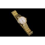 Ladies Gold Tone Sekonda Elite Watch. Water Resistant for 50 Metres. Ref 11073, Sapphire Swiss Make.