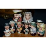 Collection of Toby Jugs, comprising 'The Winker' 6.