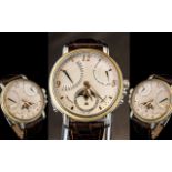 Maurice Lacroix Gents Steel and 18ct Gold, Moonphase Muli-Dial, 35 Jewels, Chronograph Wrist Watch -