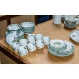 Royal Worcester Dinner/Teaset - Comprising 5 Dinner Plates, 7 Side Plates, 8 Soup Bowls,