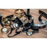 Large Collection of Ladies and Gentlemen's Watches & Watch Parts, including Geneva, Supra, Rotary,