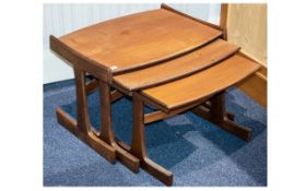 G-Plan Nest Of Three Teak Tables Of Large Size The Largest Height 19 inches,
