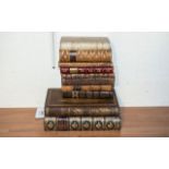 A Collection Of 10 Antique Books Mostly Leather Quarter Bound,Titles to include,