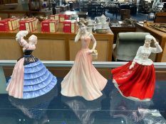 Three Royal Doulton Ceramic Figures from the Pretty Ladies and Classic Collection.