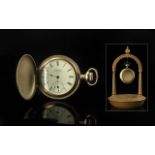 America Watch Co Philadelphia, Ladies Gold Filled Keyless Small Full Hunter Pocket Watch - With