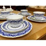 Royal Crown Derby Set comprising six cups, five saucers, six side plates and a bread and butter