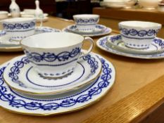 Royal Crown Derby Set comprising six cups, five saucers, six side plates and a bread and butter