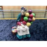 Royal Doulton - Early Hand Painted Porcelain Figure ' The Old Balloon Seller ' HN1315. Designer L.