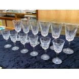 Waterford Crystal 6 Port Glasses Plus 6 Liqueur Glasses