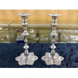 Gorham - American Silversmiths Superb Quality Pair of Reproduction Silver Plated Heavy Cast