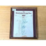 Cricket Interest 1984 West Indies Cricket Tour against the United Kingdom Autograph Page