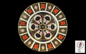 Royal Crown Derby Imari Pattern Cabinet Plate. Pattern No 1128. Date 1978. Diameter 10.5 Inches.