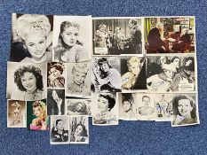 Film & TV Autographs ''Female'' Stars On Photographs 10 x 8'' and smaller. Super collection with