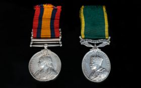 Queen Victoria South Africa Military Medal, awarded to 6612 Ptd. R Munckman 2 E York Regiment with
