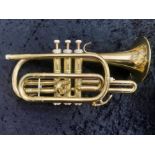Vintage Sonora B & S Cornet and case. Lovely brass cornet in good condition, in fitted hard case