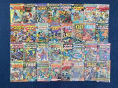 Collection of Marvel Comics, including Spiderman, Captain America, The Titans, Black Goliath,